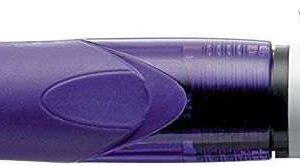 Bic 4 Colours Grip Fashion Boligrafo de Bola Retractil con Grip - Punta Media de 1mm - Trazo de 0.4mm - Tinta con Base de Aceite - Cuerpo Blanco/Morado Transparente - 4 Colores