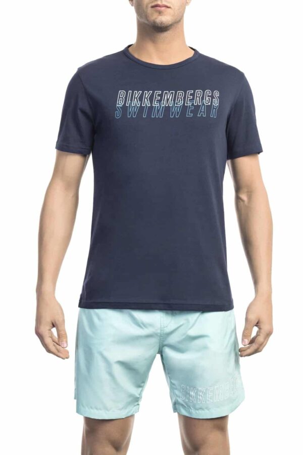 Bikkembergs Beachwear Camiseta BKK1MTS01_NAVY
