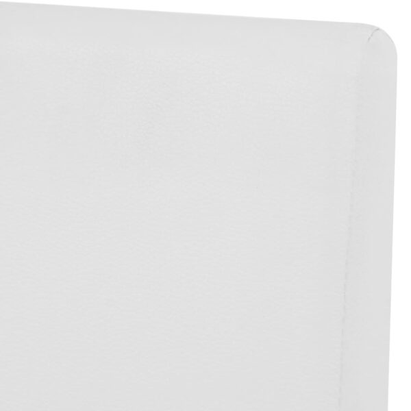 Mesa e cadeiras de jantar 5 pcs couro artif. carvalho creme - Image 10