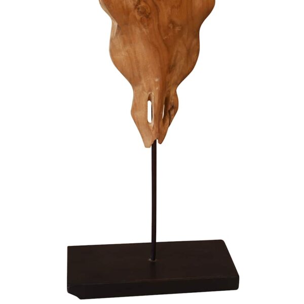 Touro Crânio Escultura Teca 66x15x88 cm - Image 7