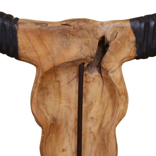 Touro Crânio Escultura Teca 66x15x88 cm - Image 8