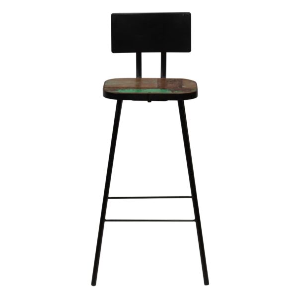 Conjunto de bar 5 pcs madeira recuperada maciça multicor - Image 9