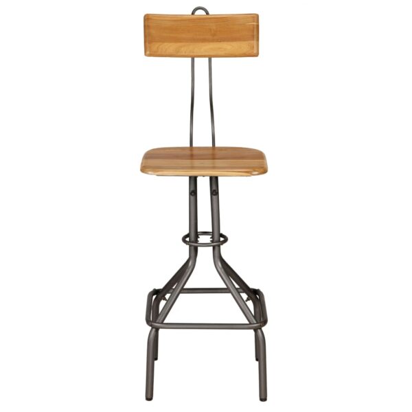 Conjunto de bar 3 pcs teca recuperada maciça - Image 9