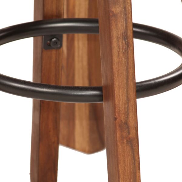 Conjunto de bar 5 pcs 115x56x107 cm madeira maciça - Image 7