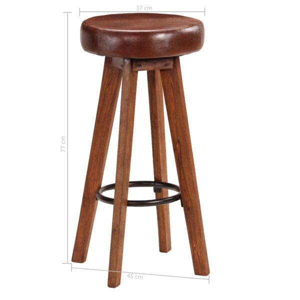 Conjunto de bar 5 pcs 115x56x107 cm madeira maciça - Image 10