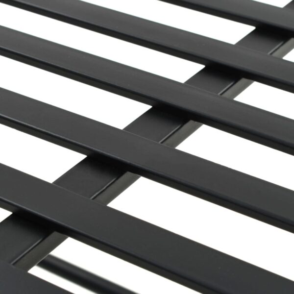 Banco estilo vintage metal 83x42x55 cm preto - Image 6