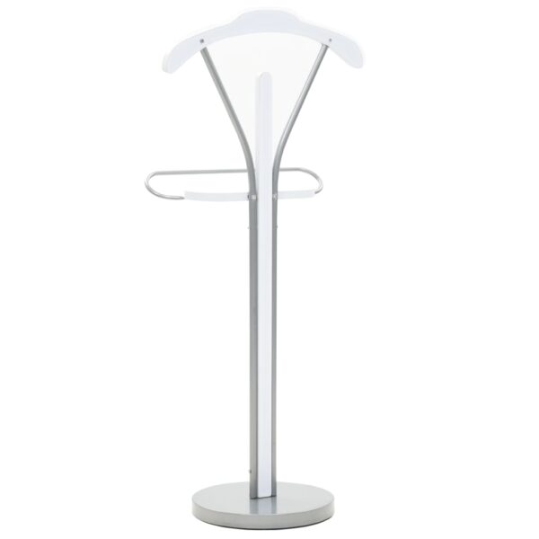 Cabide de pé 45x35x107 cm branco - Image 4