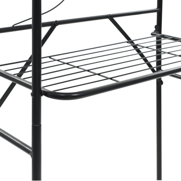 Toalheiro preto 60x33x174 cm - Image 6