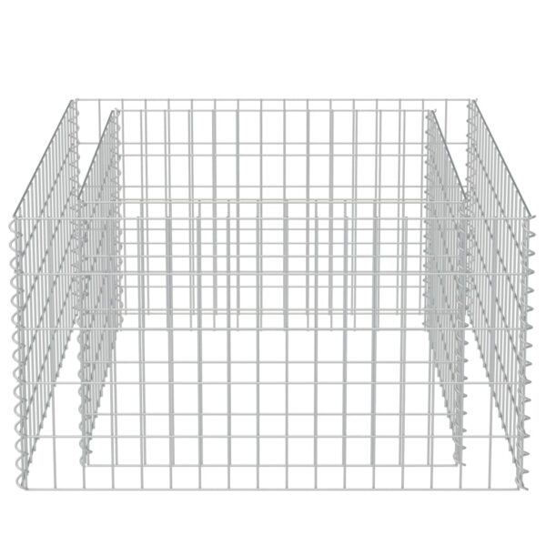 Canteiro elevado/cesto gabião 90x90x50 cm aço galvanizado - Image 4