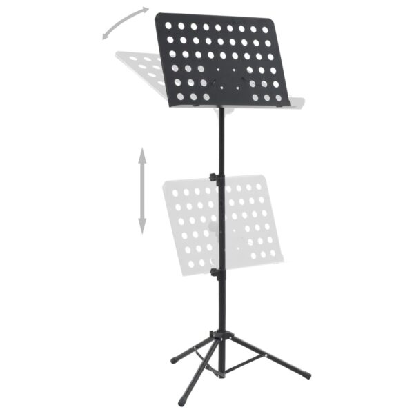 Suporte para livros de música/partituras preto aço - Image 2