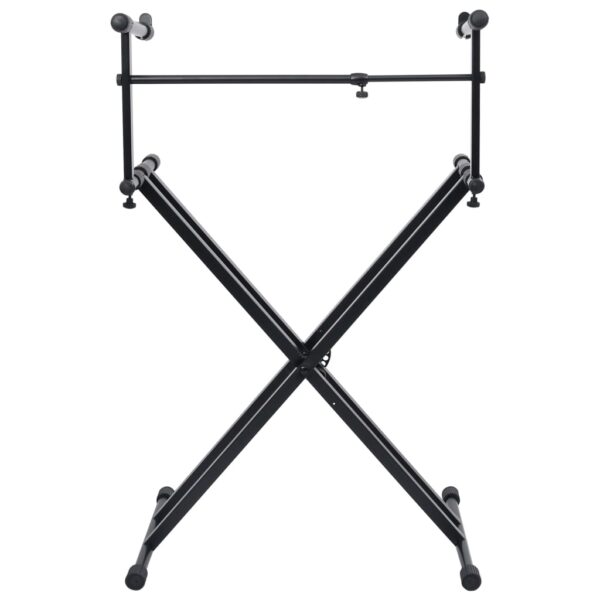 Suporte duplo para teclado com estrutura em X preto - Image 2