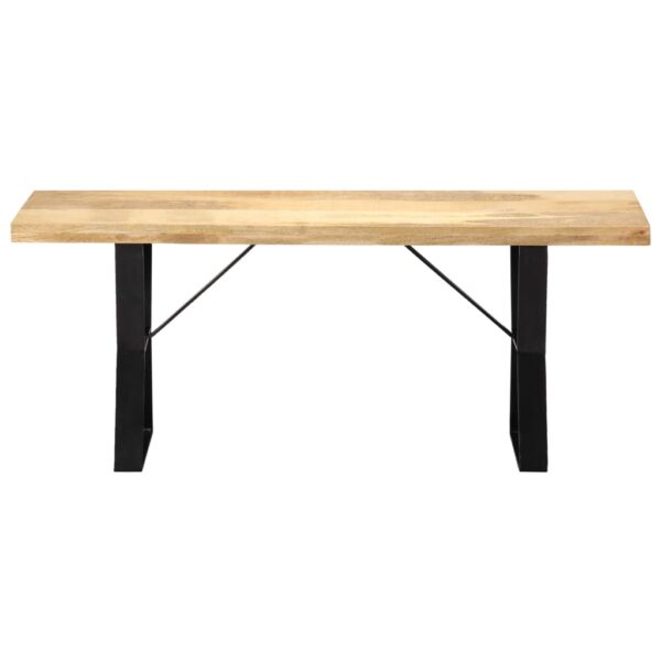Banco 110 cm madeira de mangueira maciça - Image 2