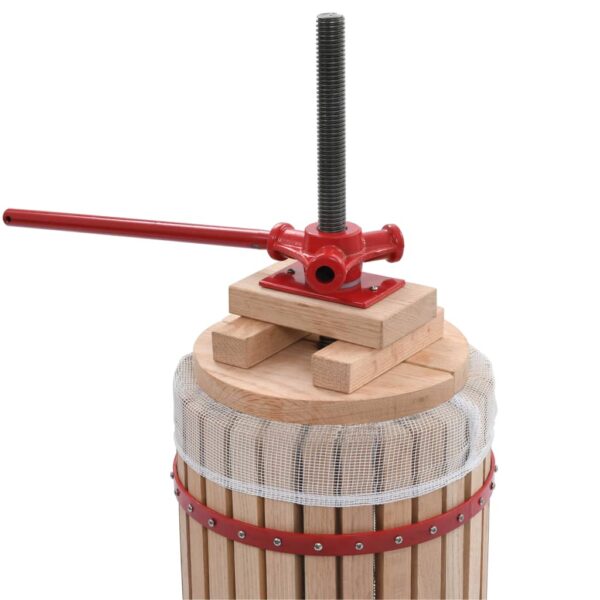Prensa para fruta e vinho com saco de pano 30 L carvalho - Image 3