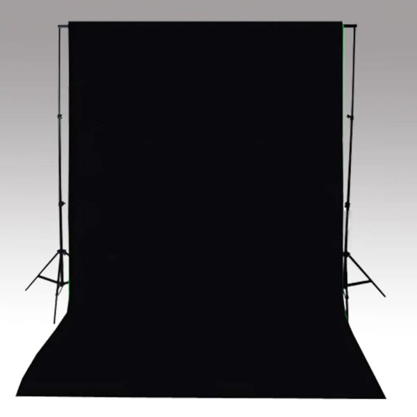 Fundo fotográfico sem suporte algodão preto 500x300 cm - Image 4
