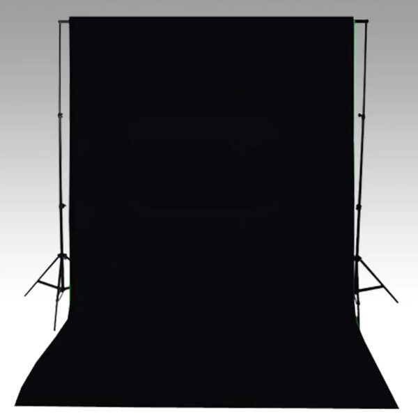 Fundo fotográfico s/ suporte algodão preto 600x300 cm - Image 4