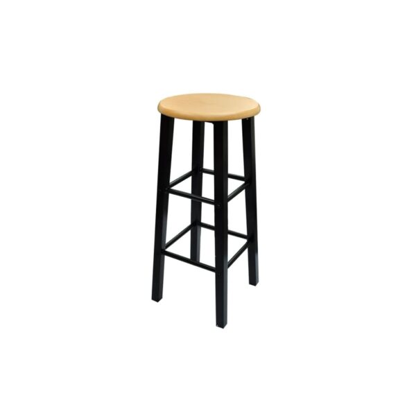 Conjunto de jantar com mesa madeira bronze e aço preto - Image 2