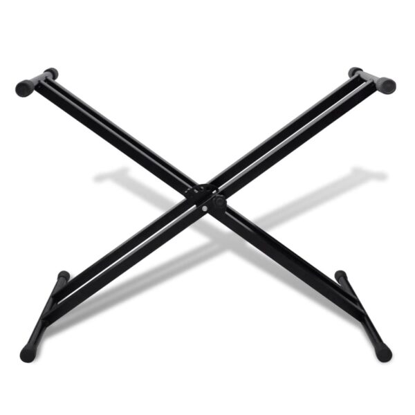 Suporte para Teclado Musical em X Duplo Ajustável - Image 2