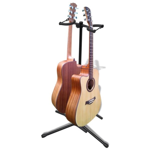 Suporte duplo para guitarra, ajustável, dobrável - Image 2