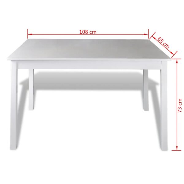 5 pcs Conjunto de jantar branco - Image 4