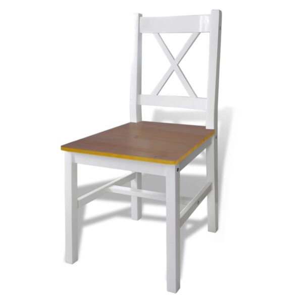 Conjunto de jantar 5 pcs castanho e branco - Image 3