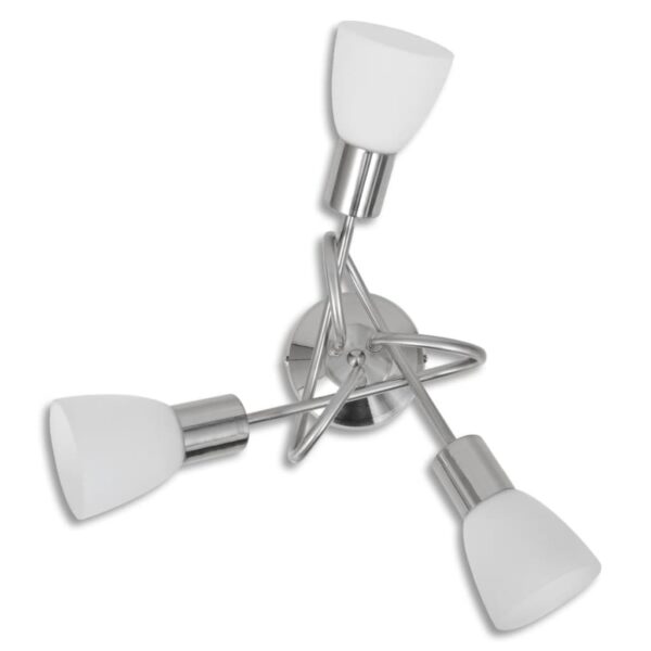 Candeeiro de teto com tonalidades de vidro para 3 lâmpadas E14 - Image 3