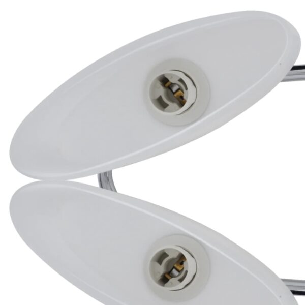Lâmpada de teto com vidro de sombras em forma oval para 6 E14 Bulbos - Image 3