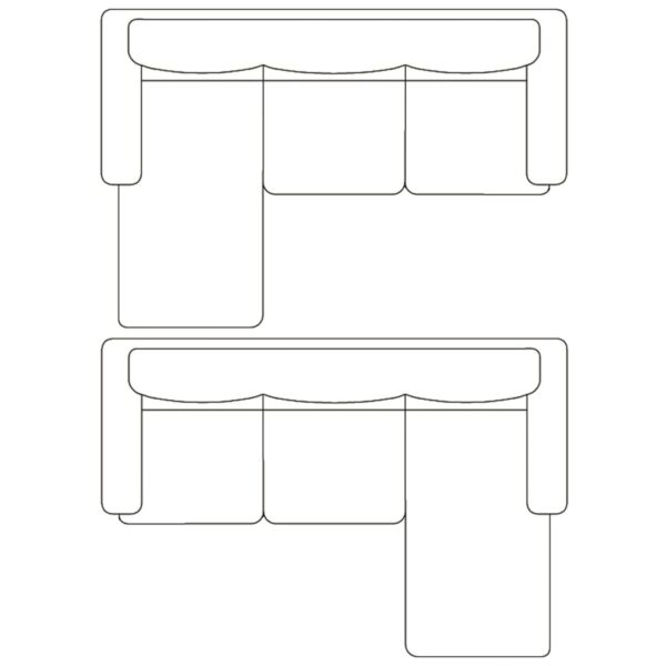 Sofá secional de 3 lugares couro artificial branco - Image 7