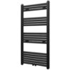 Aquecedor toalhas casa de banho liso 600 x 1160 mm preto