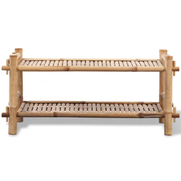 Sapateira com 2 prateleiras bambu - Image 2