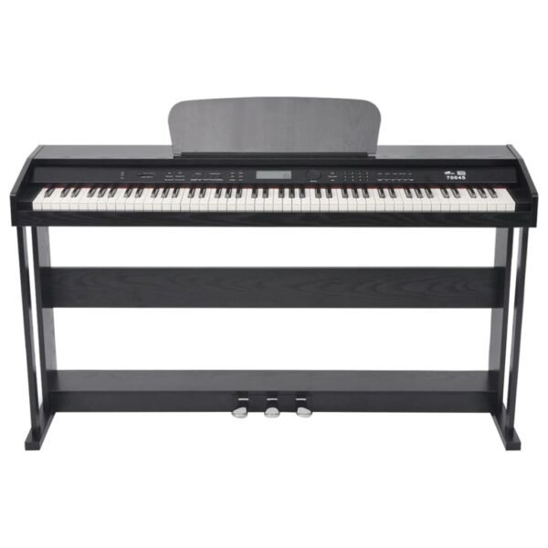 Piano digital de 88 teclas com pedais, placa de melamina preta - Image 2