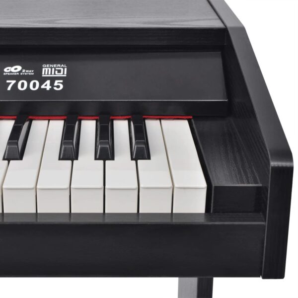 Piano digital de 88 teclas com pedais, placa de melamina preta - Image 4