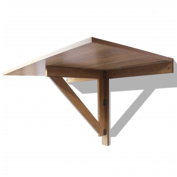 Mesa de parede dobrável 100x60 cm carvalho - Image 3