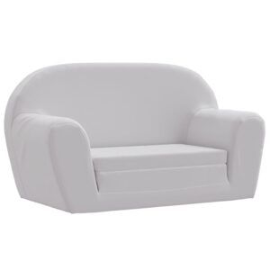 Poltrona desdobrável para crianças cinzento-claro