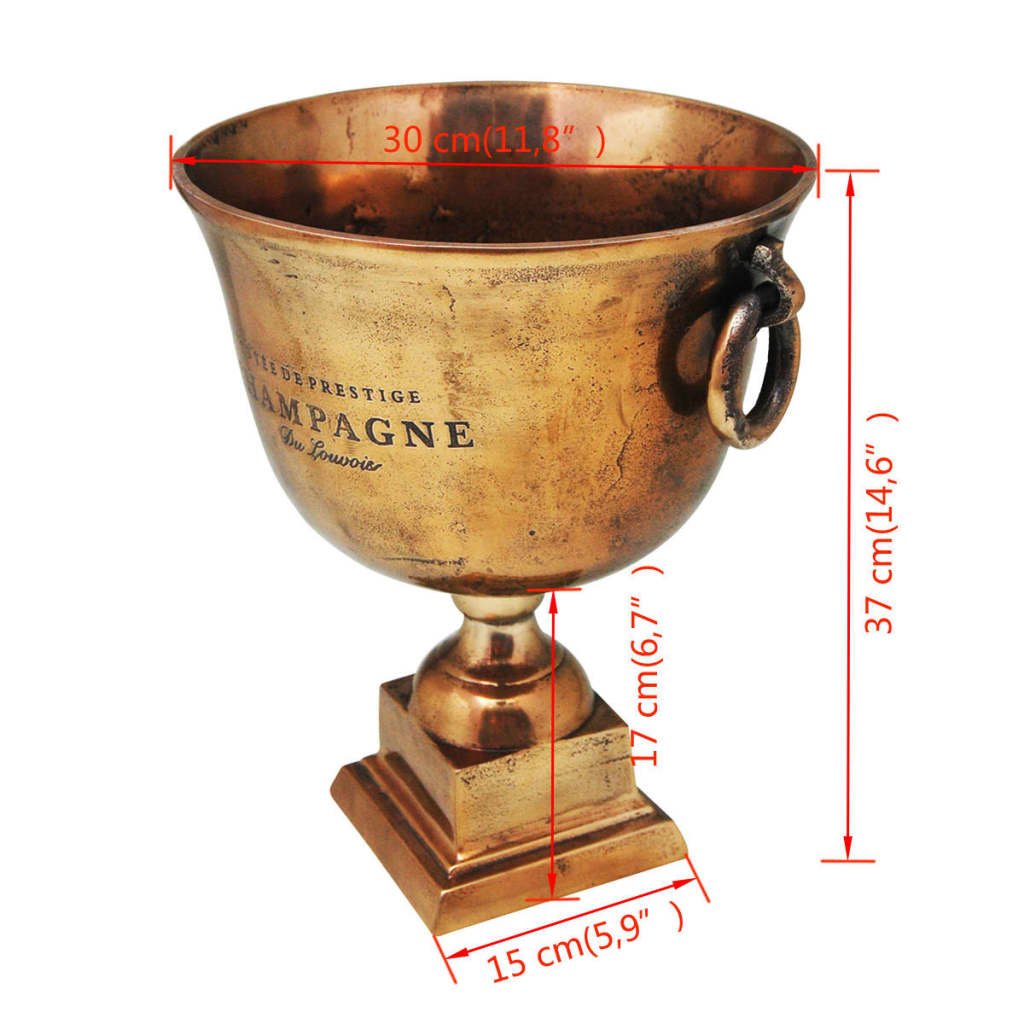 Frapê estilo taça troféu em cobre castanho - Image 6