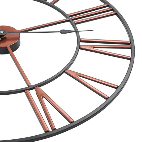 Relógio de parede metal 58 cm vermelho - Image 3