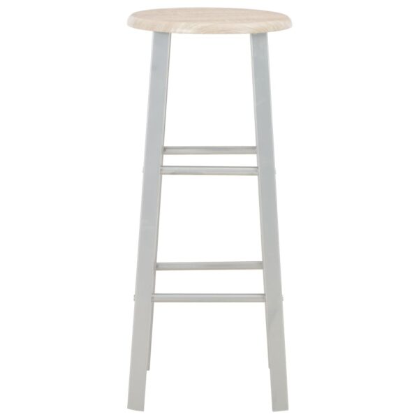 3 pcs conjunto de bar em madeira e aço - Image 7