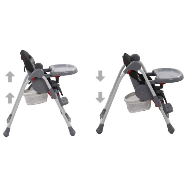 Cadeira de refeição para bebé cinzento - Image 4