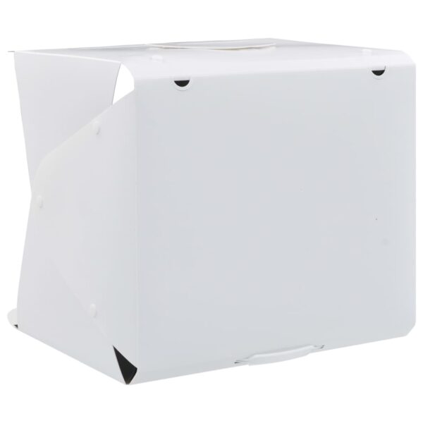 Caixa luz LED dobrável estúdio foto. 40x34x37cm plástico branco - Image 8