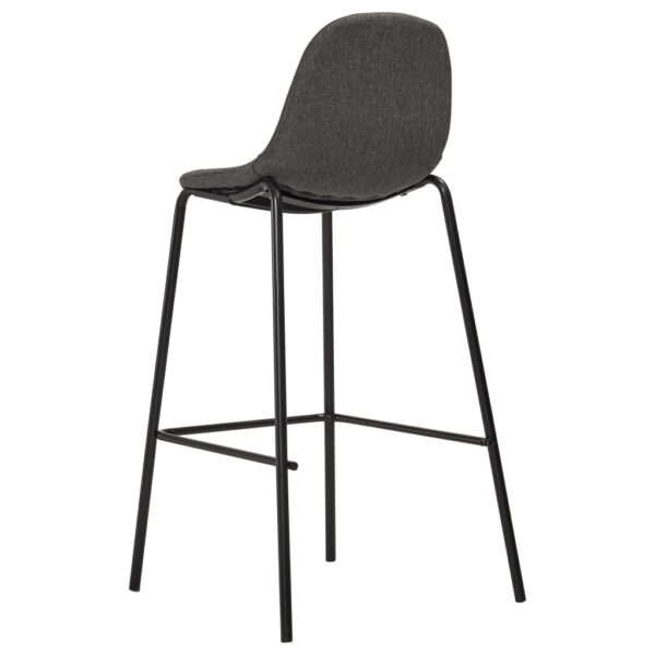 3 pcs conjunto de bar tecido cinzento-escuro - Image 9