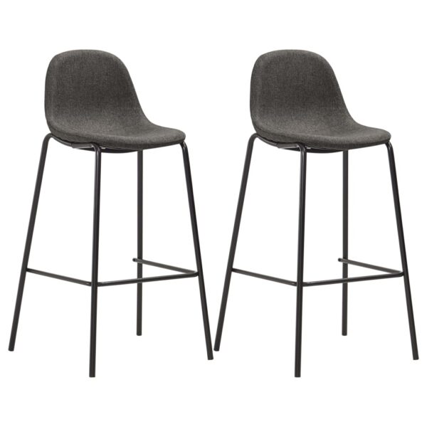 3 pcs conjunto de bar tecido cinzento-escuro - Image 2