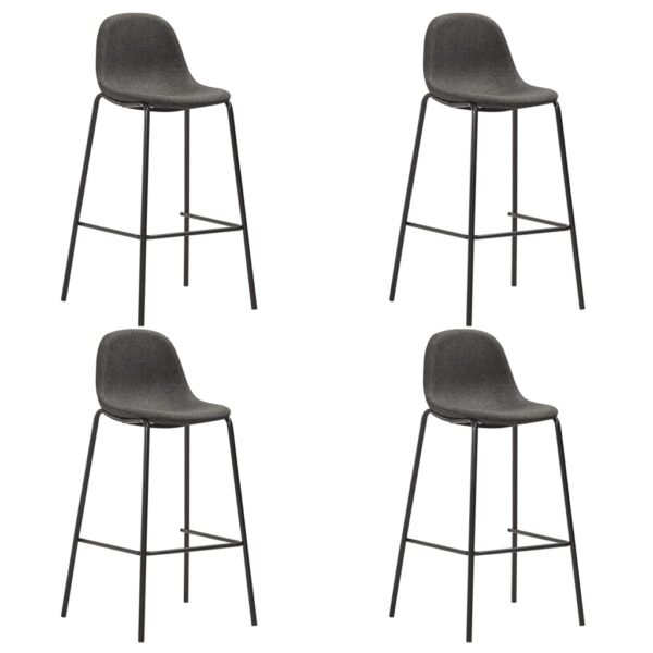 5 pcs conjunto de bar tecido cinzento-escuro - Image 2