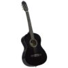 Guitarra clássica para iniciantes 4/4 39" madeira tilia preto