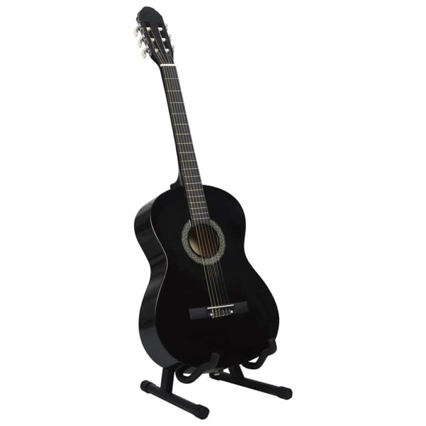 12 peças conjunto guitarra clássica iniciantes 4/4 39" preto - Image 5