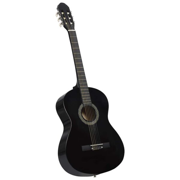 12 peças conjunto guitarra clássica iniciantes 4/4 39" preto - Image 6