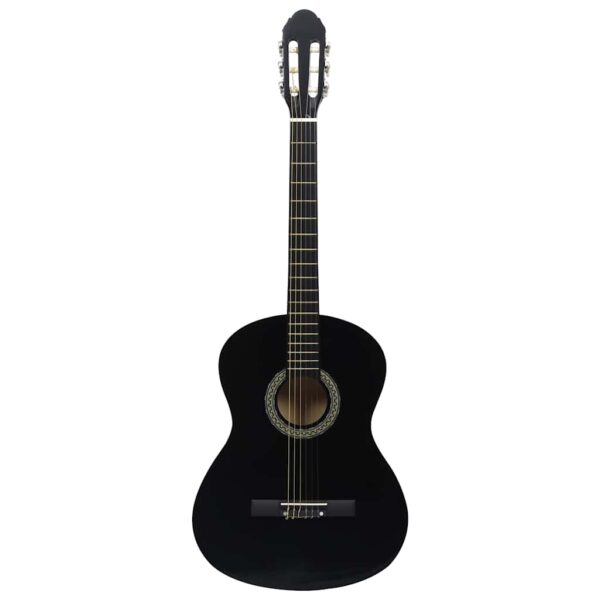 12 peças conjunto guitarra clássica iniciantes 4/4 39" preto - Image 7