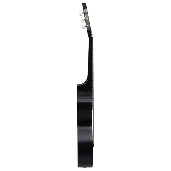 12 peças conjunto guitarra clássica iniciantes 4/4 39" preto - Image 8
