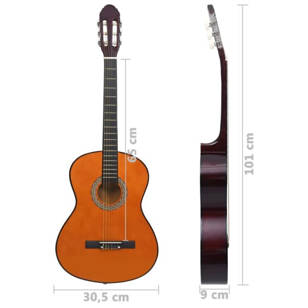 Guitarra clássica para iniciantes 4/4 39" madeira de tilia - Image 7