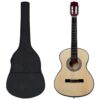 8 pcs conjunto de guitarra clássica para iniciantes 3/4 36"