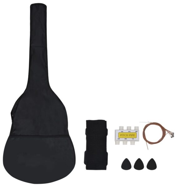 8 pcs conjunto guitarra clássica para iniciantes 3/4 36" azul - Image 4
