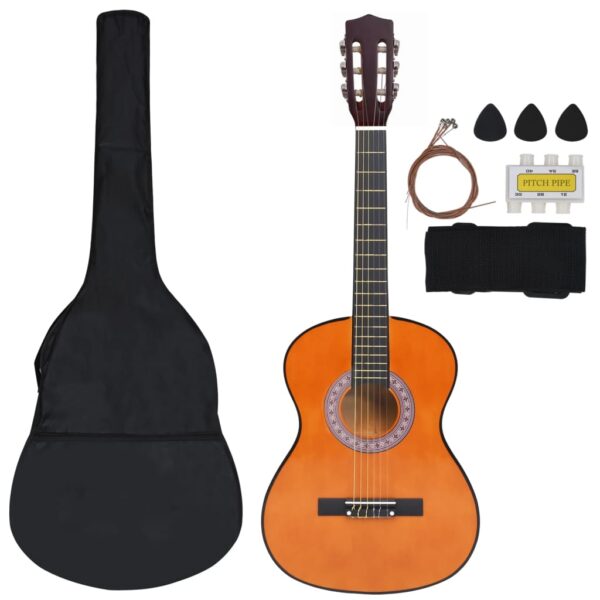 8 pcs conjunto de guitarra clássica para iniciantes 3/4 36" - Image 2